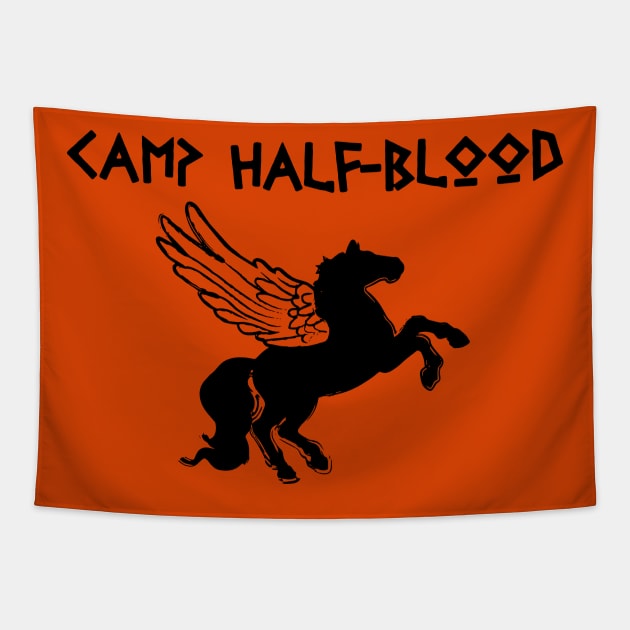 Youth Camp Half-Blood Short Sleeve T-shirt-Orange-Small 