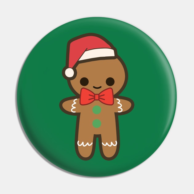 Cute Christmas Gingerbread Man Pin by Daytone