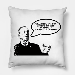 Michael Bloomberg on: Graffiti Pillow