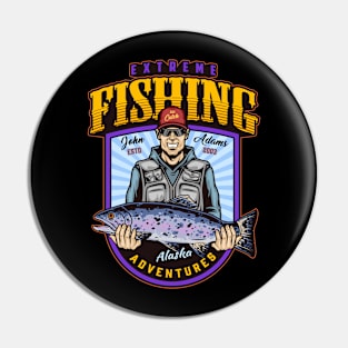 Extreme Fishing, John Adams Pin