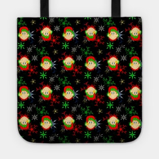 ELF Christmas Pattern Tote