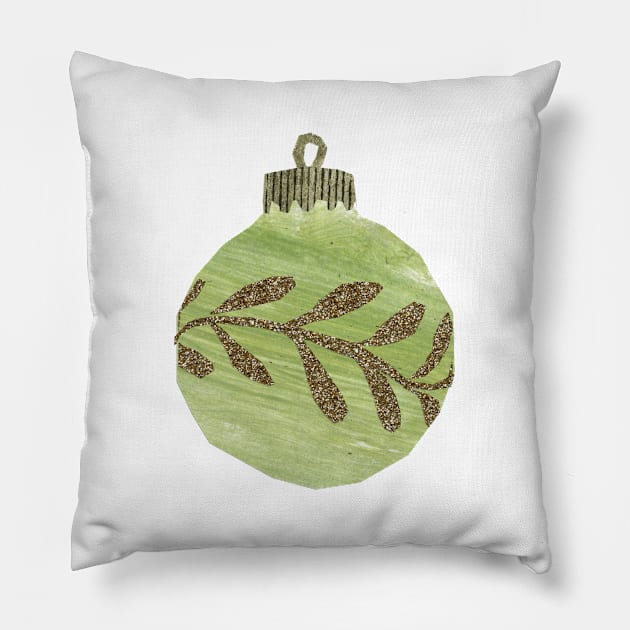 Bauble - Trad leafy Pillow by Babban Gaelg
