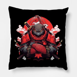 turtle samurai Pillow