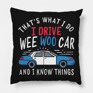 POLICE: Wee Woo Car Pillow