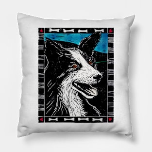 Reginald, border collie Pillow