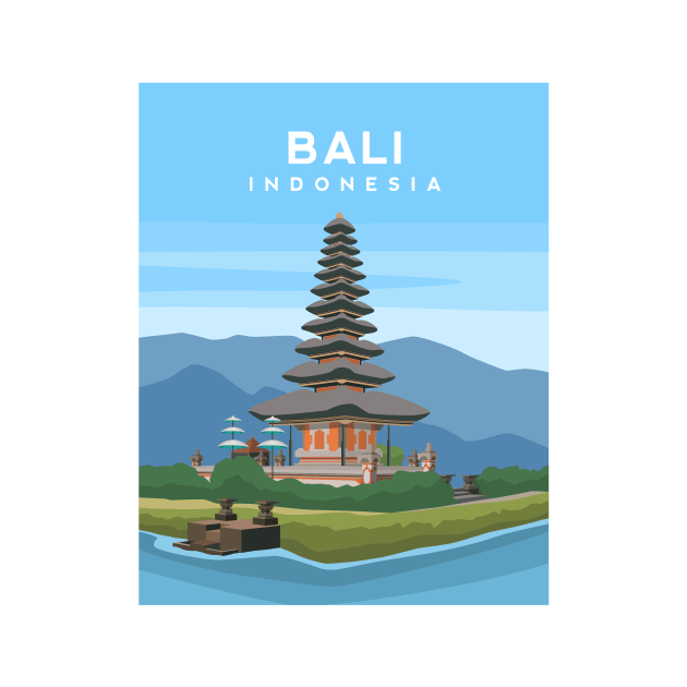 Bali, Indonesia - Pura Ulun Danu Temple by typelab
