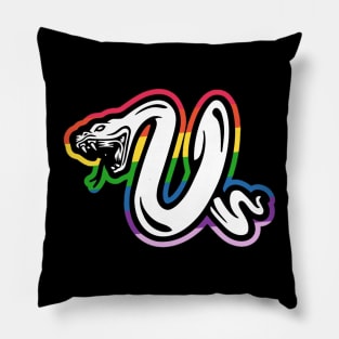 Snake Rainbow Pillow