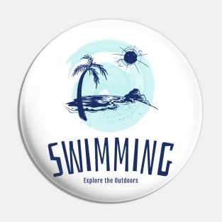 Explore the Outdoors, adventure swimming Pin