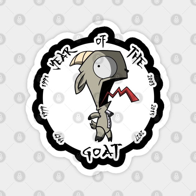 Gir, Year of the Goat Magnet by Kitsuology