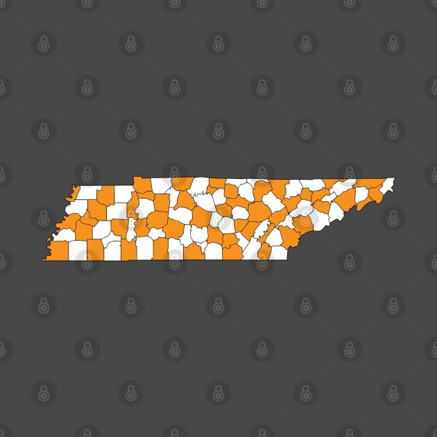 Tennessee County Checkerboard by ilrokery