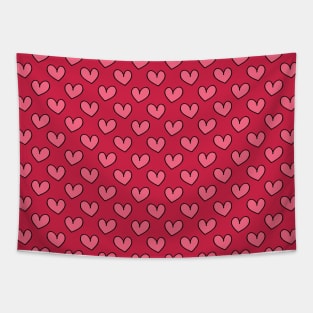 Simple Heart Pattern Tapestry