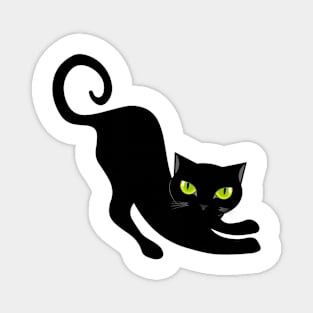 Mystic Black Cat T-Shirt Magnet