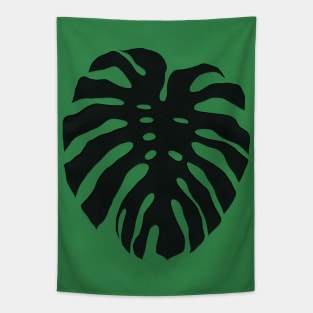 Black Monstera Tapestry