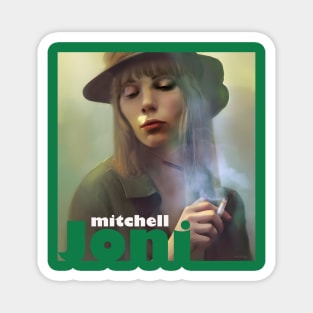 Joni Mitchell Smoking Magnet