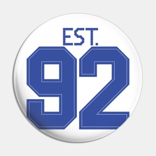 Est. 92 blue Pin