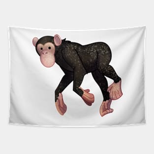 Cozy Chimpanzee Tapestry