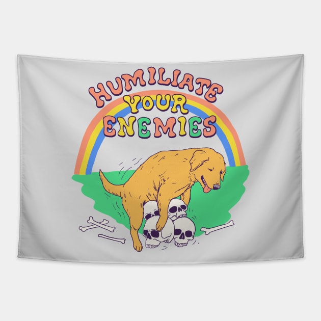 Humiliate Your Enemies Tapestry by Hillary White Rabbit