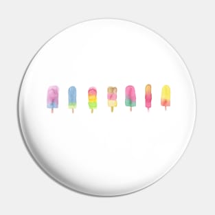 Watercolor Ice-cream and Popsicles Pin