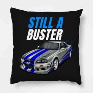 Still a Buster { Paul walker's Skyline } Pillow