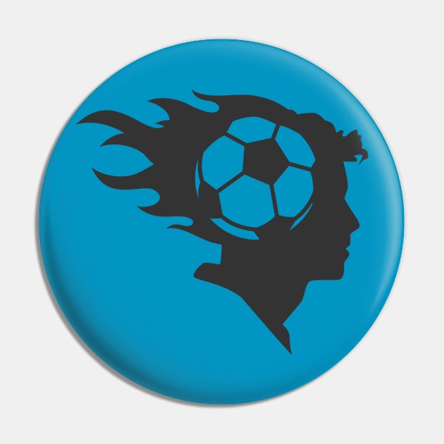 Soccer Player Pin by justSVGs