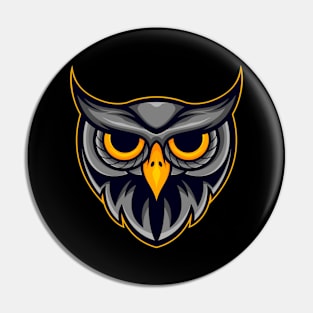 Head Owl Pin