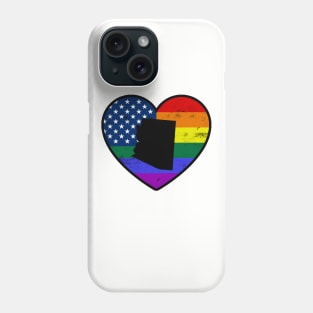 Arizona United States Gay Pride Flag Heart Phone Case