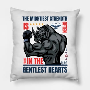 Rhino Art Pillow