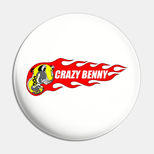 Crazy Benny Pin by electricpidgeon