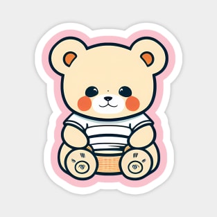 Kawaii Happy Bear Magnet