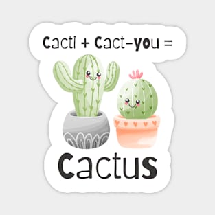 Funny Kawaii Cacti Magnet