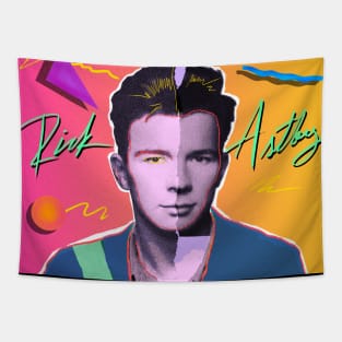 RICK ASTLEY 80S RETRO STYLE Tapestry