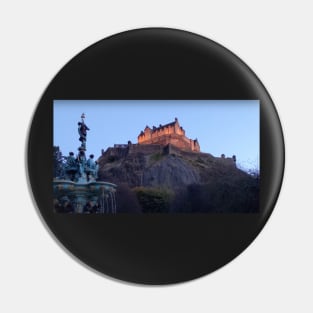 Edinburgh Castle Dusk Pin