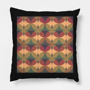 Mid Mod Circle Geometric Pillow