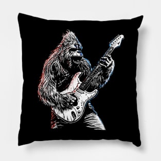 The Sasquatch Guitarist: Bigfoot's Electric Jams Pillow