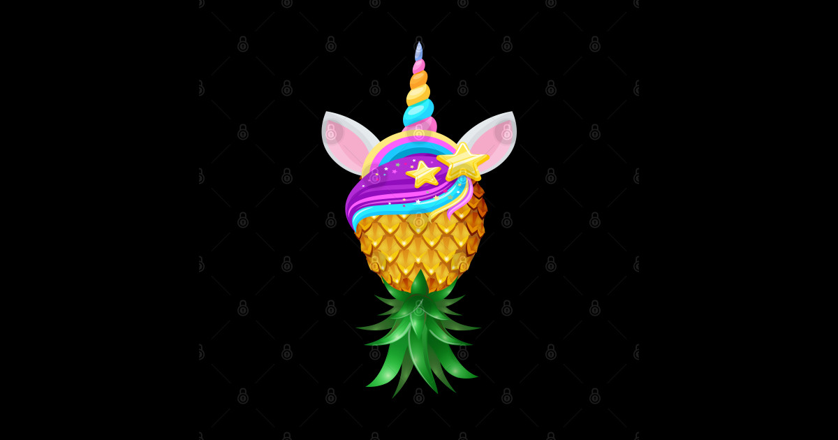 Swinger Upside Down Pineapple Magical Unicorn Head Swinger Upside