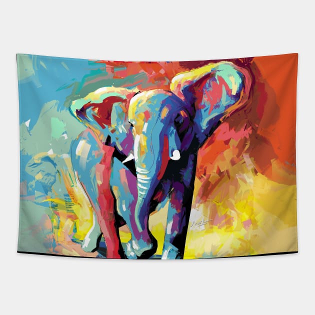 Elephant Tapestry by mailsoncello