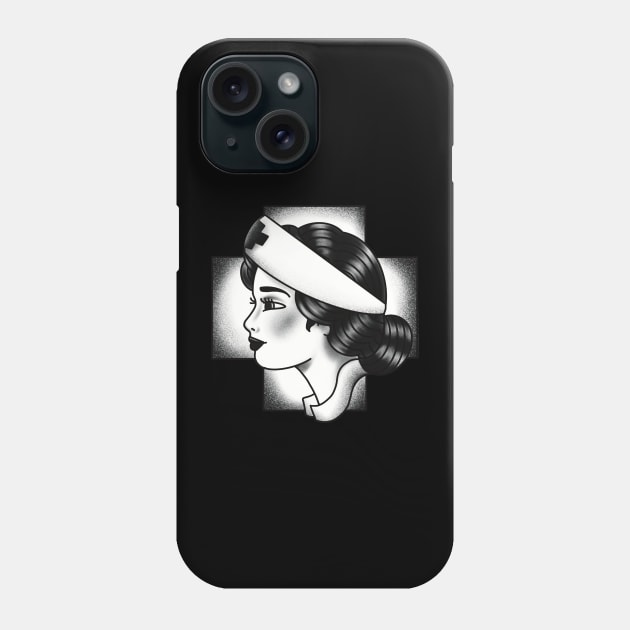 Nurse Tattoo traditional Phone Case by Juliet & Gin