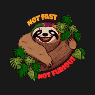 Not Fast Not Furious, Funny Sloth T-Shirt