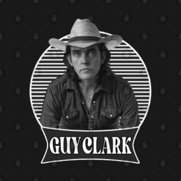 Guy Clark // 80s Singer Country // T-Shirt by Almer