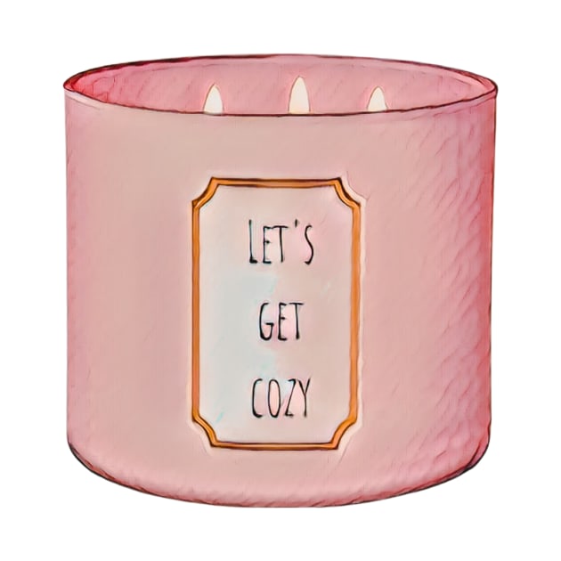 Let's get cozy candle by BloomingDiaries