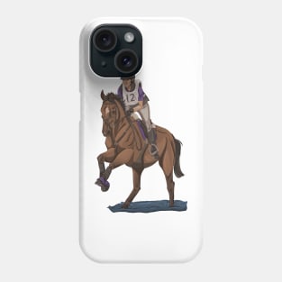 Purple and Bay horse Cross Country XC Smile Phone Case