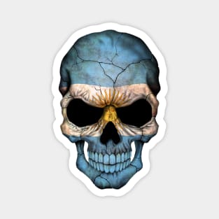 Argentine Flag Skull Magnet