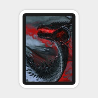 Dragon of Dark Flame Magnet