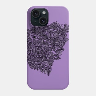 Psychedelic serene bird Phone Case