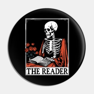 The Reader - Vintage Halloween Tarot Card Pin