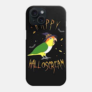 Happy Halloscream White Bellied Caique Phone Case