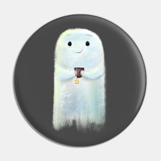 Ghost Sipping Pin