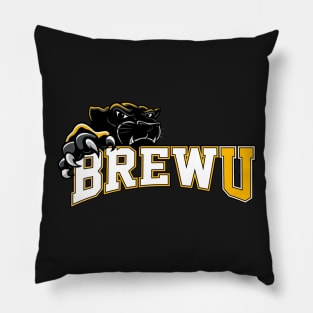 BrewU and Panther (No Outline) Pillow