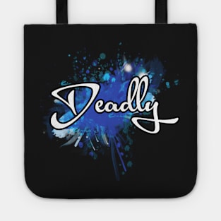 Deadly graffiti blue Tote