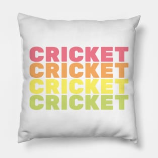 Cricket, Funny, Word Repeat Pillow